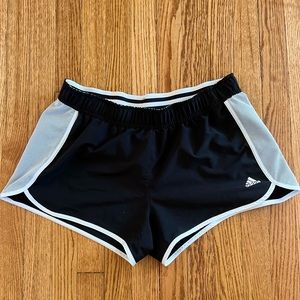 Adidas Athletic Shorts Black and White Size L
